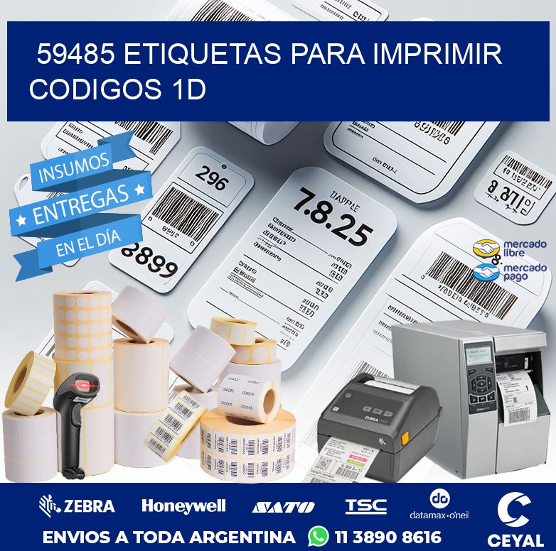59485 ETIQUETAS PARA IMPRIMIR CODIGOS 1D