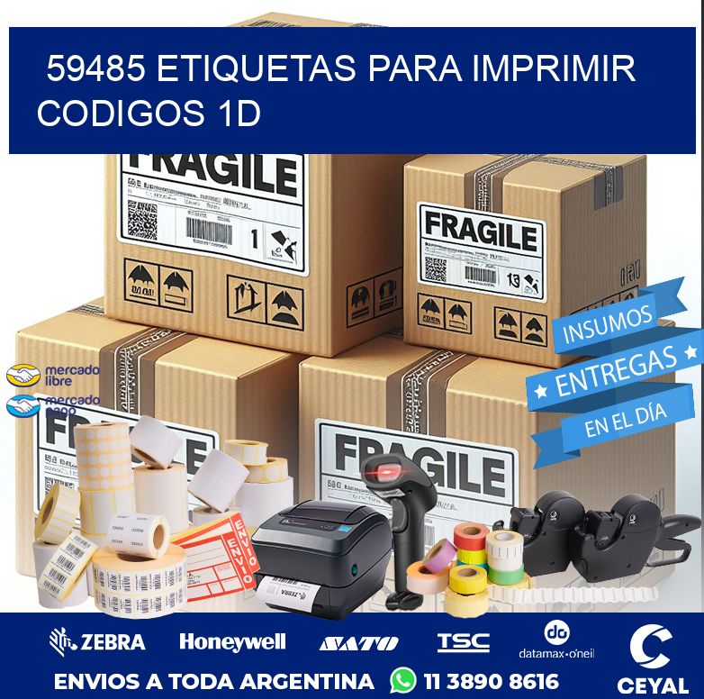 59485 ETIQUETAS PARA IMPRIMIR CODIGOS 1D