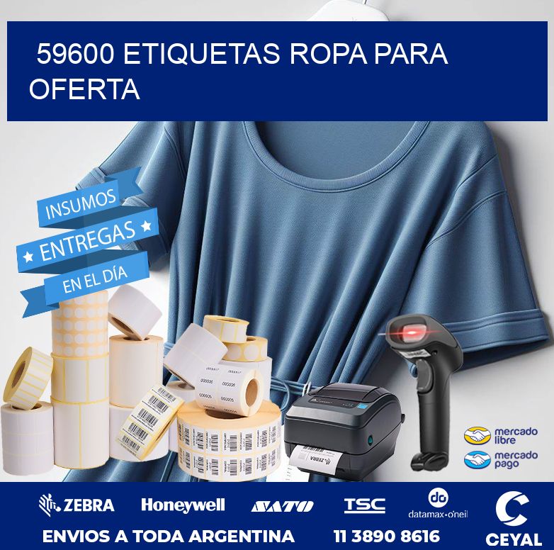 59600 ETIQUETAS ROPA PARA OFERTA
