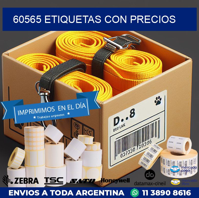 60565 ETIQUETAS CON PRECIOS