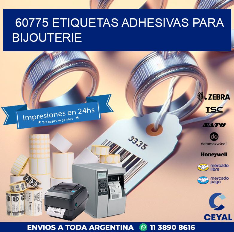 60775 ETIQUETAS ADHESIVAS PARA BIJOUTERIE