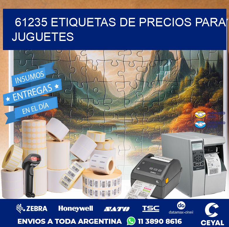 61235 ETIQUETAS DE PRECIOS PARA JUGUETES