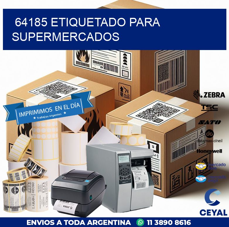 64185 ETIQUETADO PARA SUPERMERCADOS