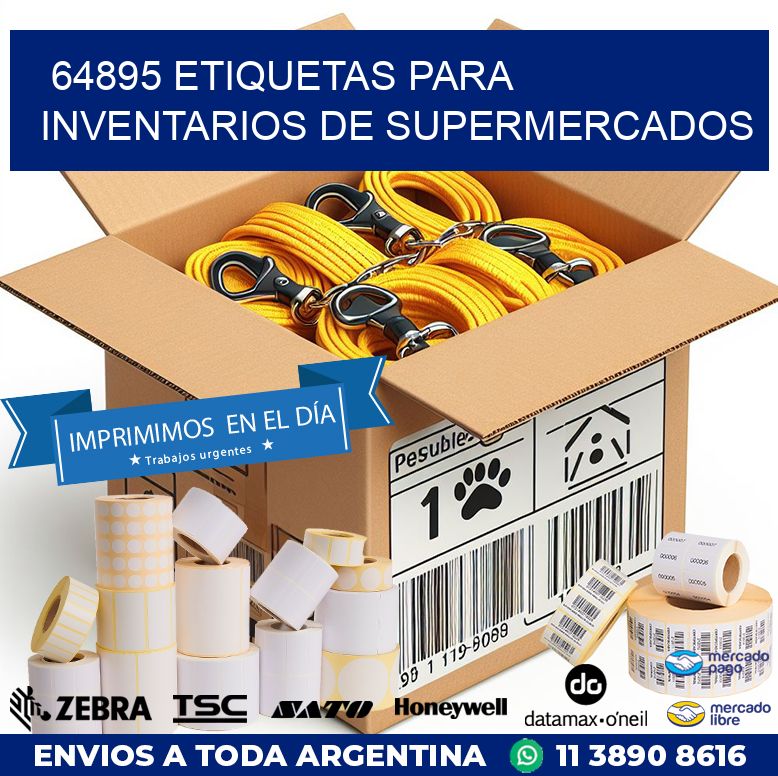 64895 ETIQUETAS PARA INVENTARIOS DE SUPERMERCADOS