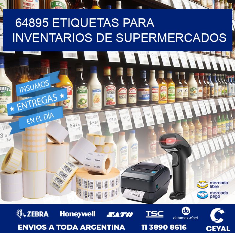 64895 ETIQUETAS PARA INVENTARIOS DE SUPERMERCADOS