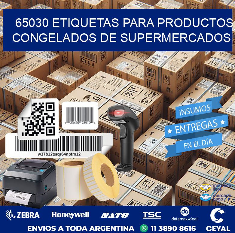 65030 ETIQUETAS PARA PRODUCTOS CONGELADOS DE SUPERMERCADOS