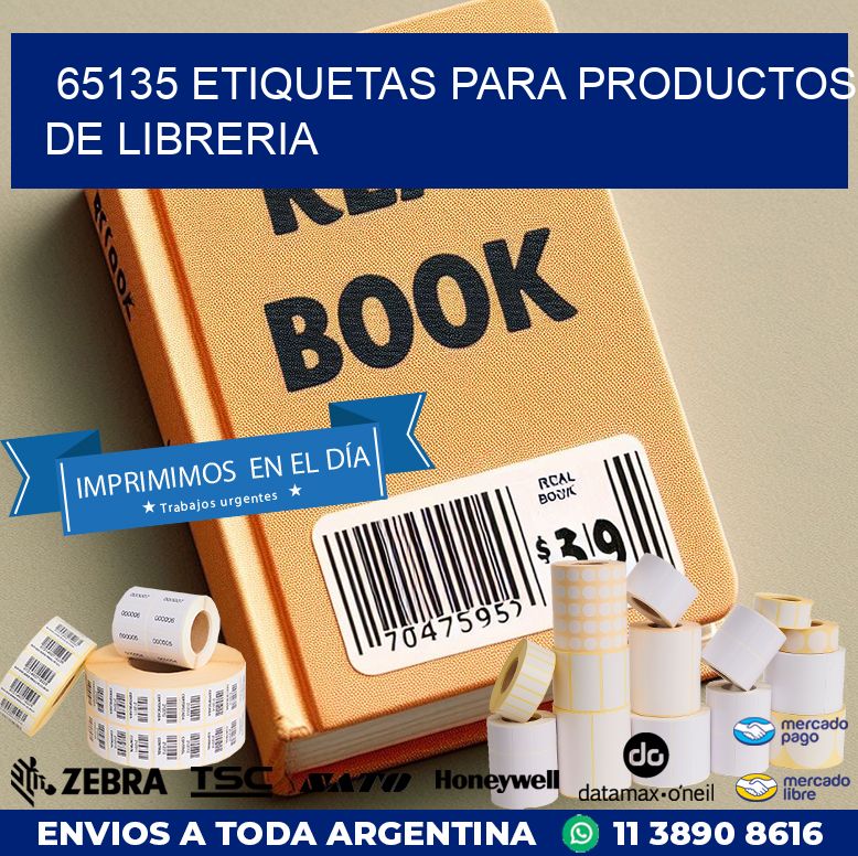 65135 ETIQUETAS PARA PRODUCTOS DE LIBRERIA
