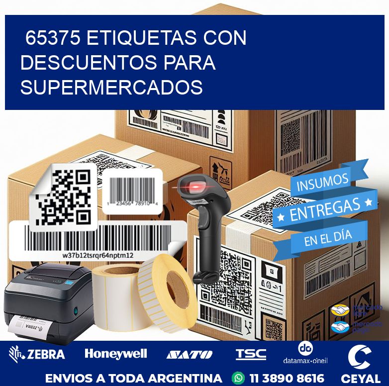 65375 ETIQUETAS CON DESCUENTOS PARA SUPERMERCADOS