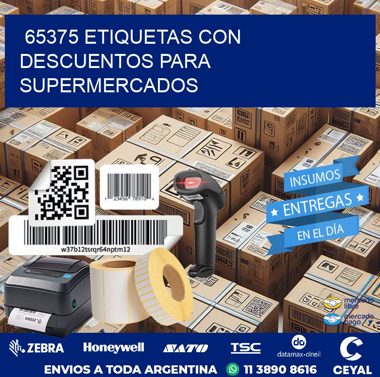 65375 ETIQUETAS CON DESCUENTOS PARA SUPERMERCADOS