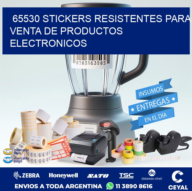 65530 STICKERS RESISTENTES PARA VENTA DE PRODUCTOS ELECTRONICOS