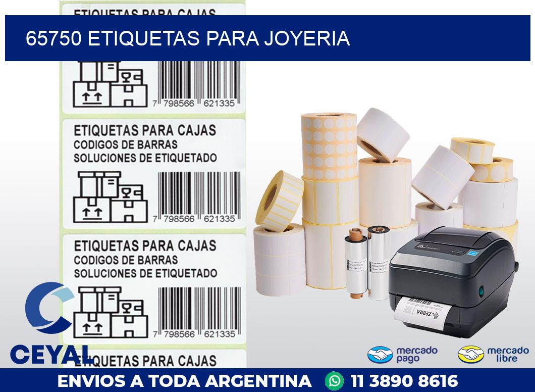 65750 ETIQUETAS PARA JOYERIA