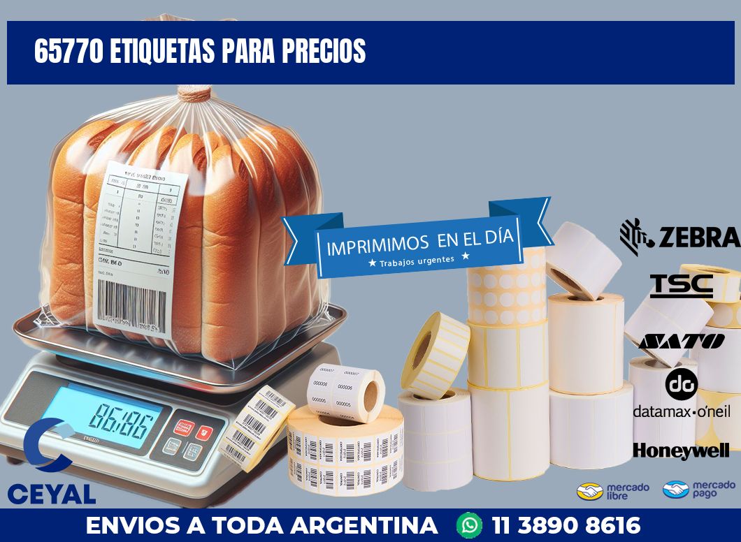 65770 ETIQUETAS PARA PRECIOS