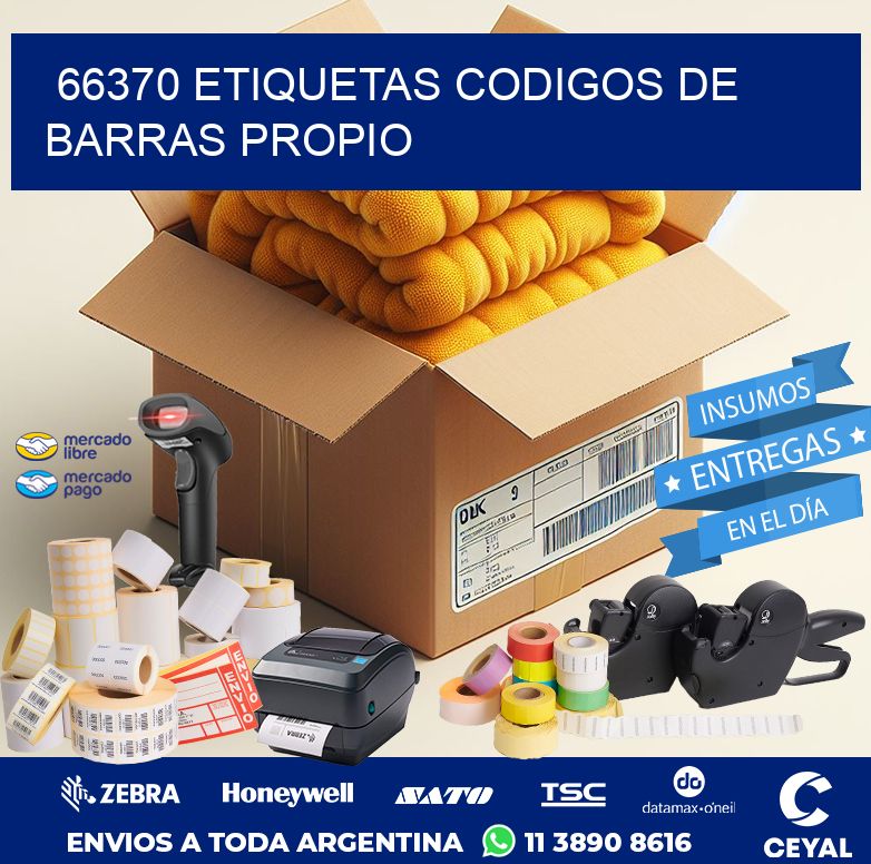 66370 ETIQUETAS CODIGOS DE BARRAS PROPIO