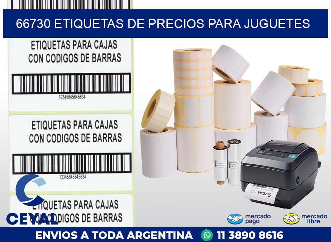 66730 ETIQUETAS DE PRECIOS PARA JUGUETES