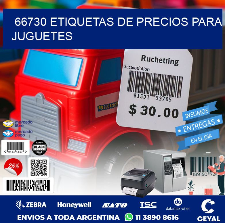 66730 ETIQUETAS DE PRECIOS PARA JUGUETES