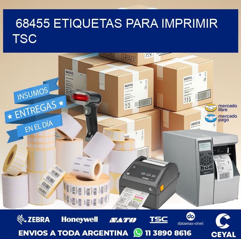 68455 ETIQUETAS PARA IMPRIMIR TSC