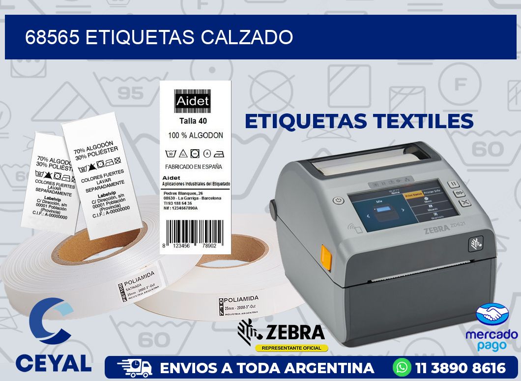 68565 ETIQUETAS CALZADO