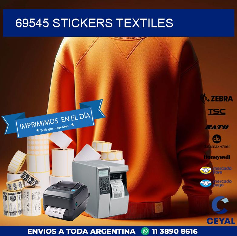 69545 STICKERS TEXTILES