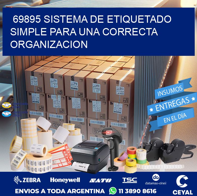 69895 SISTEMA DE ETIQUETADO SIMPLE PARA UNA CORRECTA ORGANIZACION