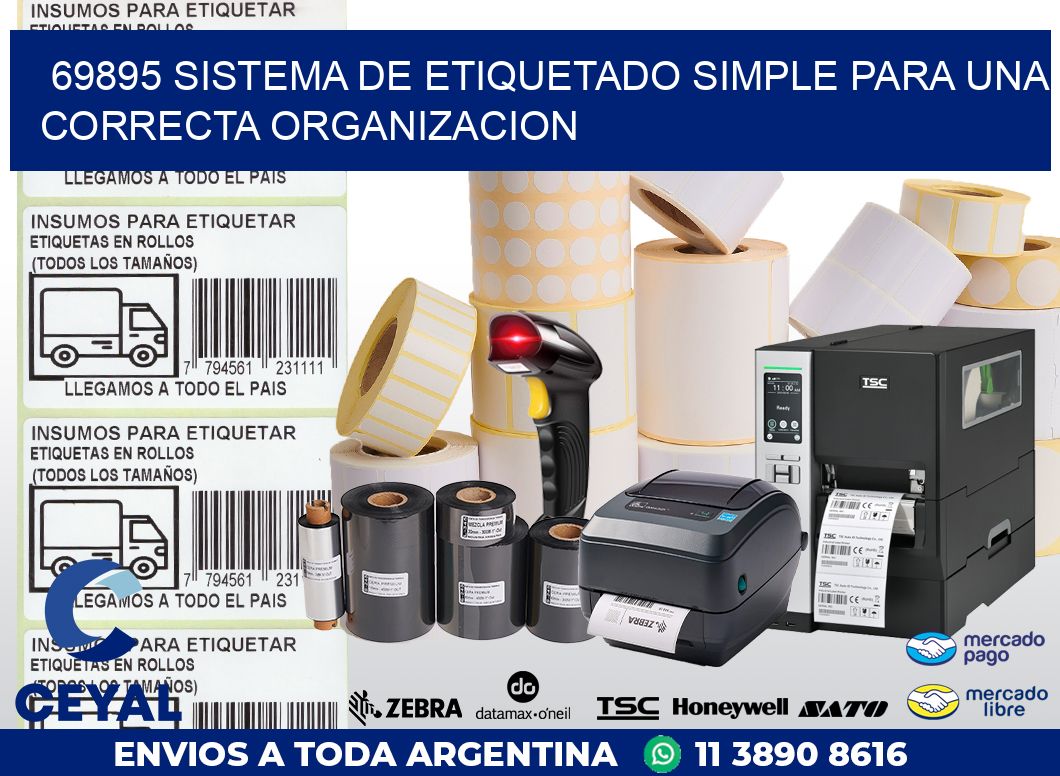 69895 SISTEMA DE ETIQUETADO SIMPLE PARA UNA CORRECTA ORGANIZACION