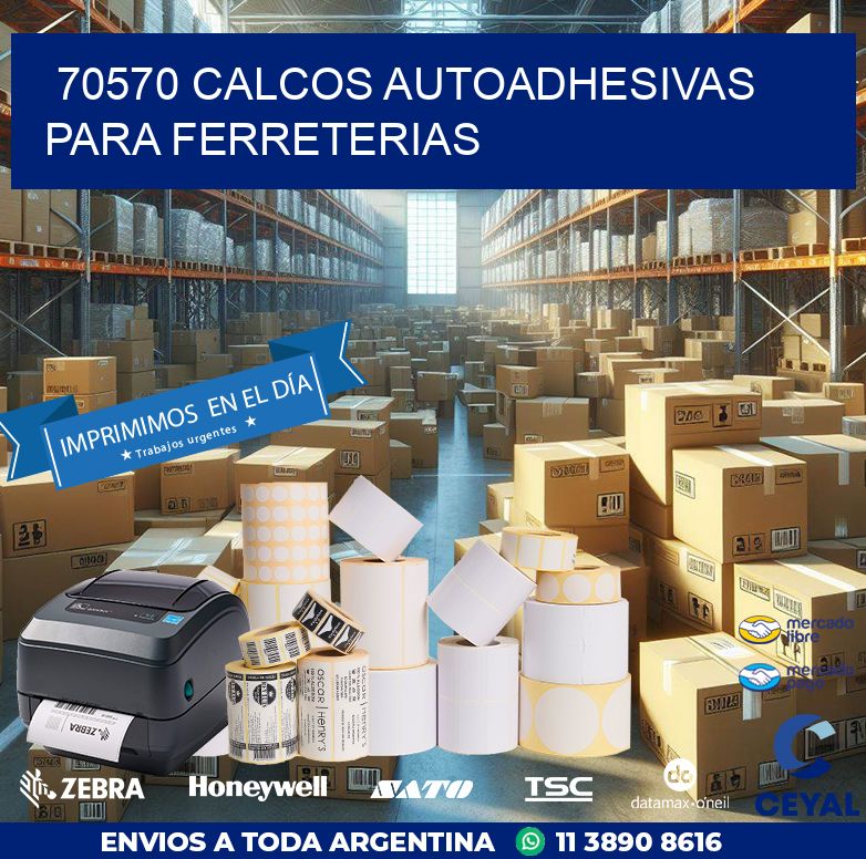 70570 CALCOS AUTOADHESIVAS PARA FERRETERIAS