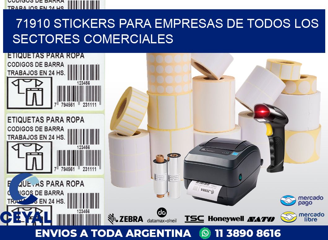 71910 STICKERS PARA EMPRESAS DE TODOS LOS SECTORES COMERCIALES