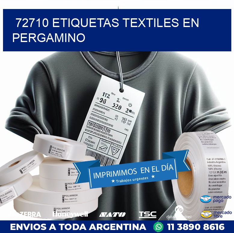 72710 ETIQUETAS TEXTILES EN PERGAMINO