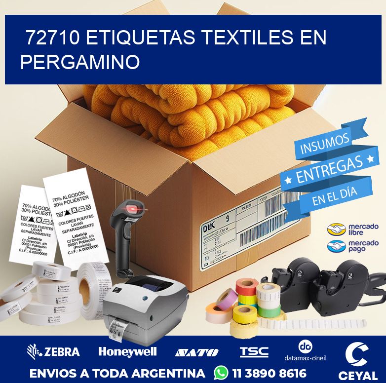 72710 ETIQUETAS TEXTILES EN PERGAMINO