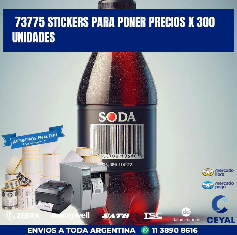 73775 STICKERS PARA PONER PRECIOS X 300 UNIDADES