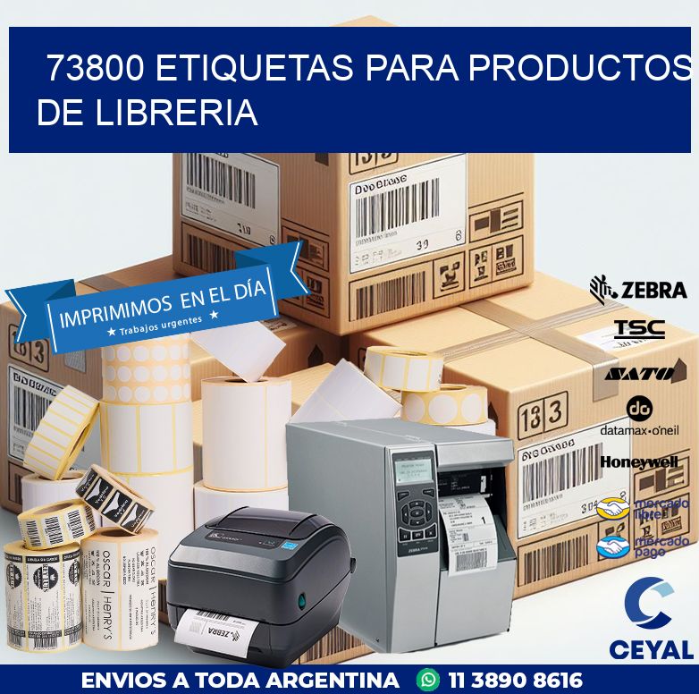 73800 ETIQUETAS PARA PRODUCTOS DE LIBRERIA