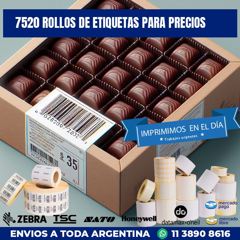 7520 ROLLOS DE ETIQUETAS PARA PRECIOS