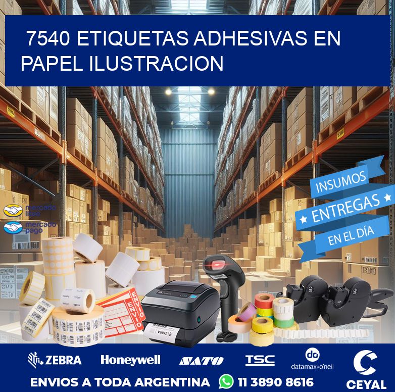 7540 ETIQUETAS ADHESIVAS EN PAPEL ILUSTRACION