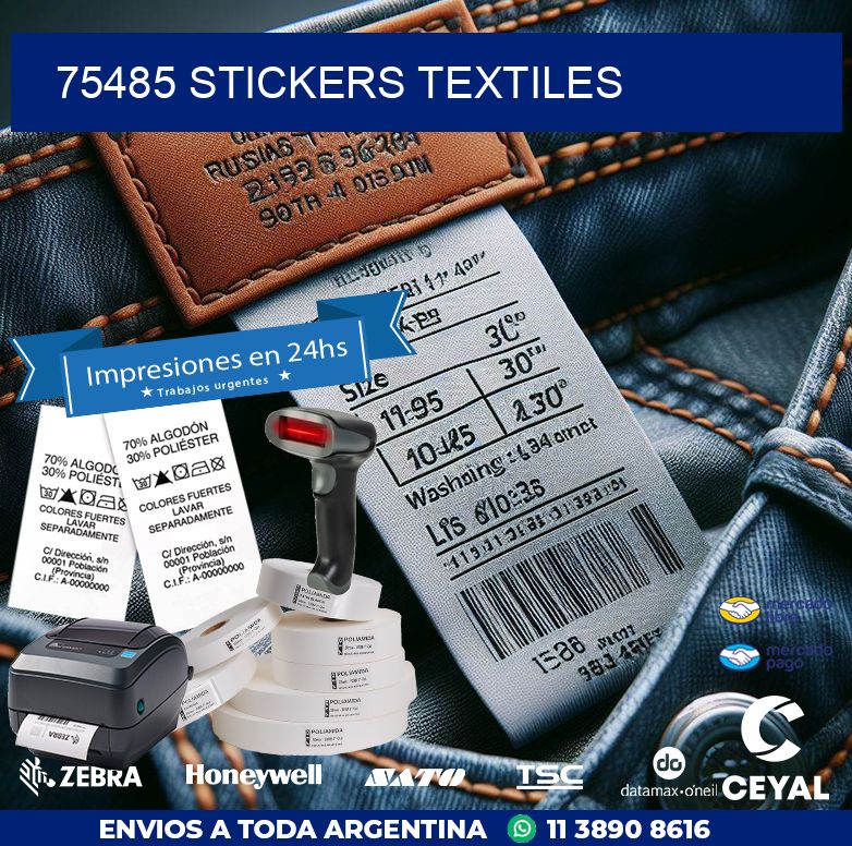 75485 STICKERS TEXTILES