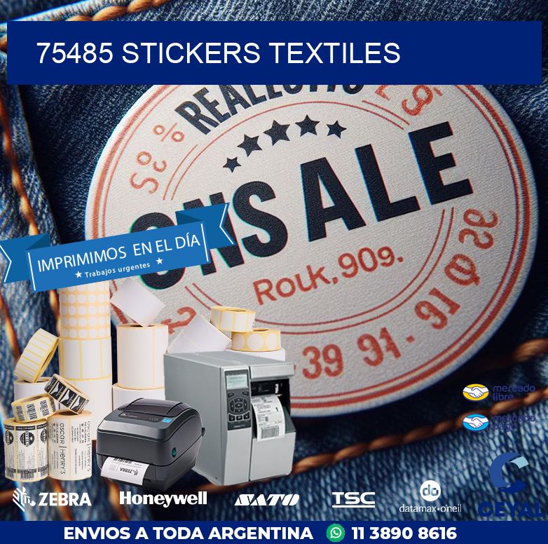 75485 STICKERS TEXTILES