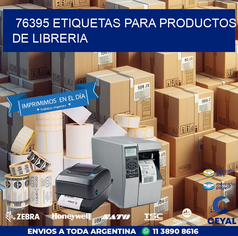 76395 ETIQUETAS PARA PRODUCTOS DE LIBRERIA