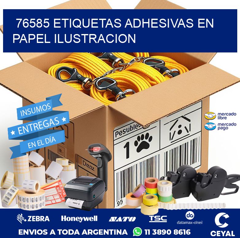 76585 ETIQUETAS ADHESIVAS EN PAPEL ILUSTRACION