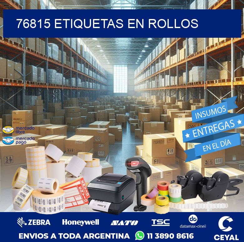 76815 ETIQUETAS EN ROLLOS