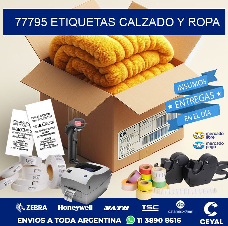 77795 ETIQUETAS CALZADO Y ROPA