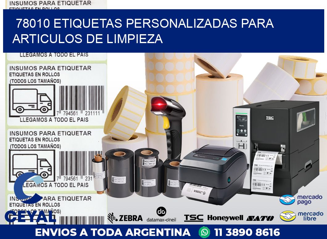 78010 ETIQUETAS PERSONALIZADAS PARA ARTICULOS DE LIMPIEZA