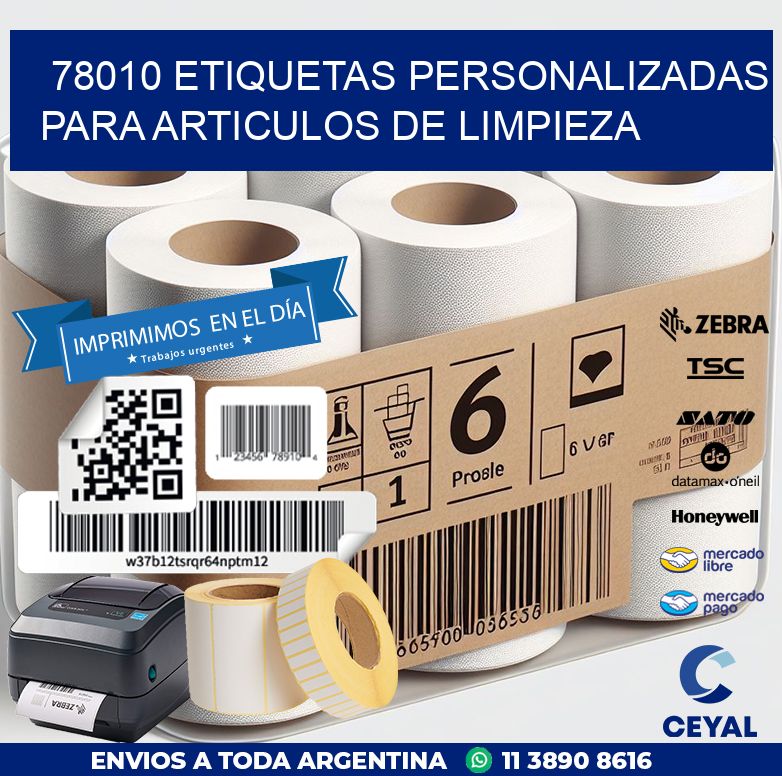 78010 ETIQUETAS PERSONALIZADAS PARA ARTICULOS DE LIMPIEZA