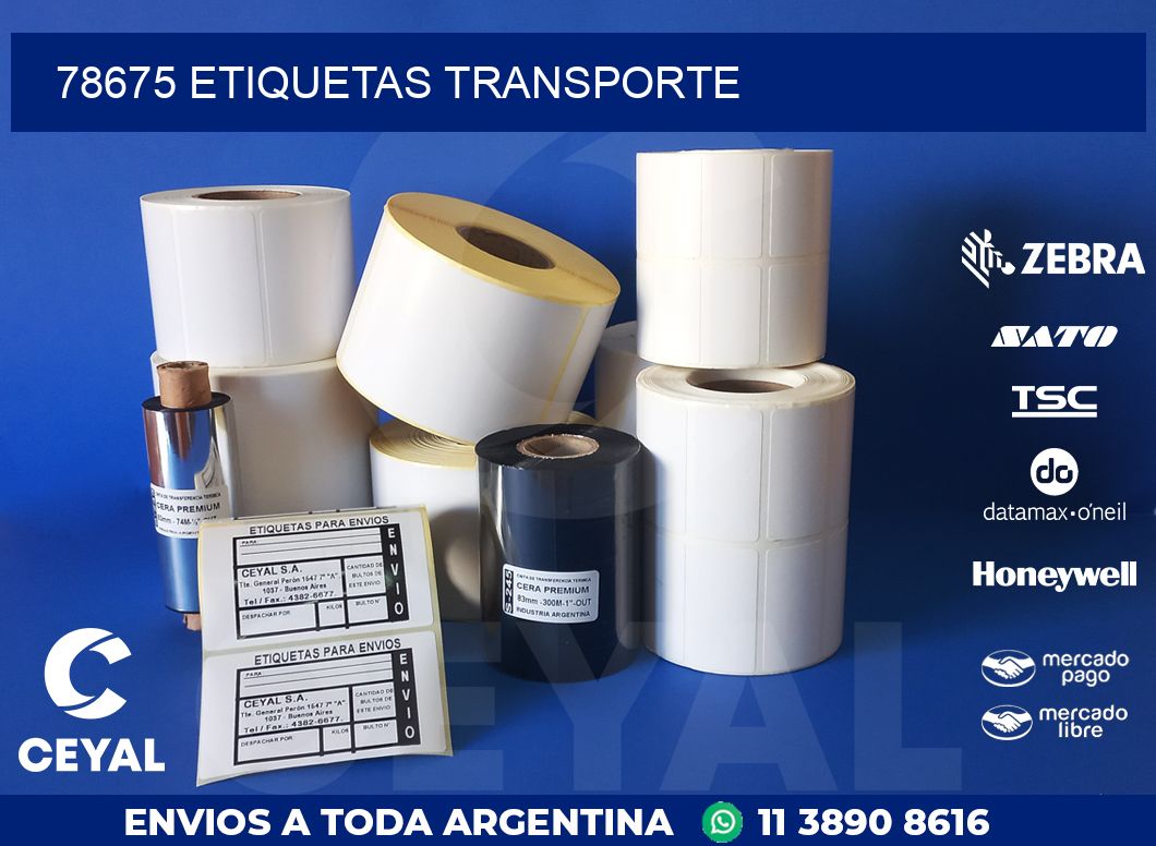 78675 ETIQUETAS TRANSPORTE
