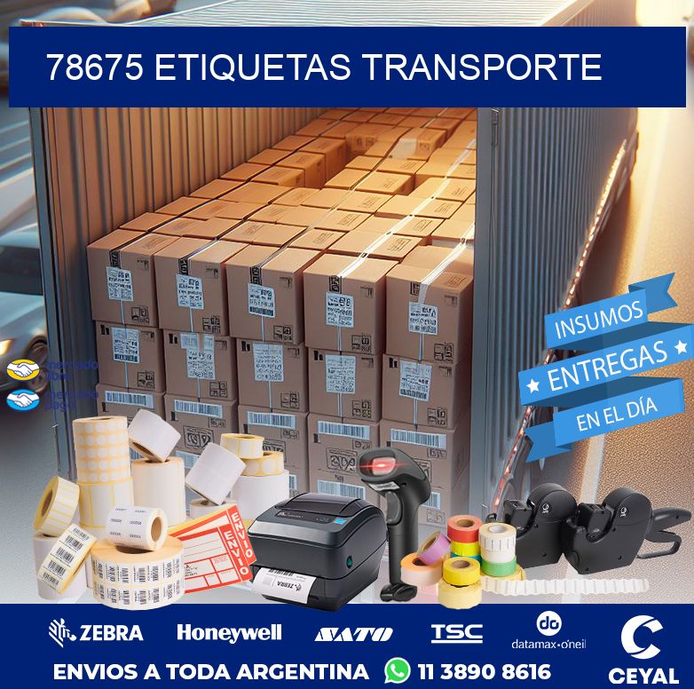 78675 ETIQUETAS TRANSPORTE