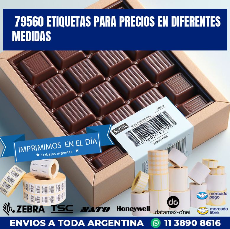 79560 ETIQUETAS PARA PRECIOS EN DIFERENTES MEDIDAS
