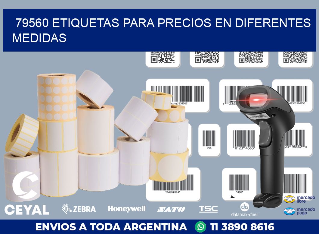 79560 ETIQUETAS PARA PRECIOS EN DIFERENTES MEDIDAS