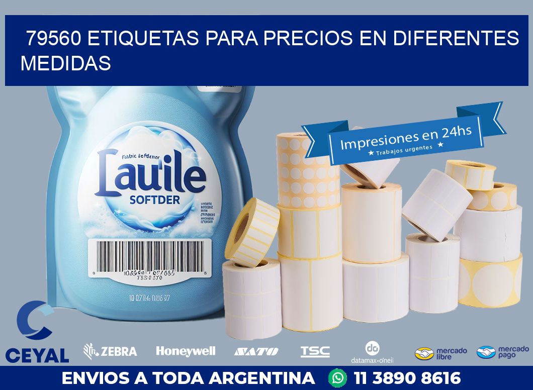 79560 ETIQUETAS PARA PRECIOS EN DIFERENTES MEDIDAS