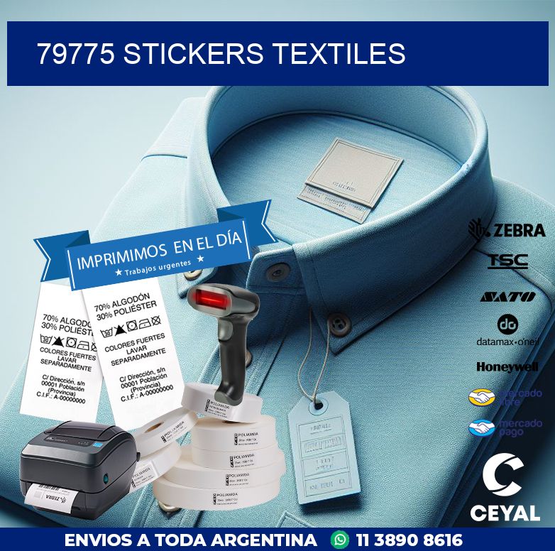 79775 STICKERS TEXTILES