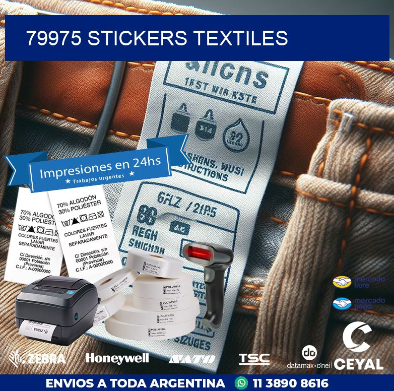 79975 STICKERS TEXTILES