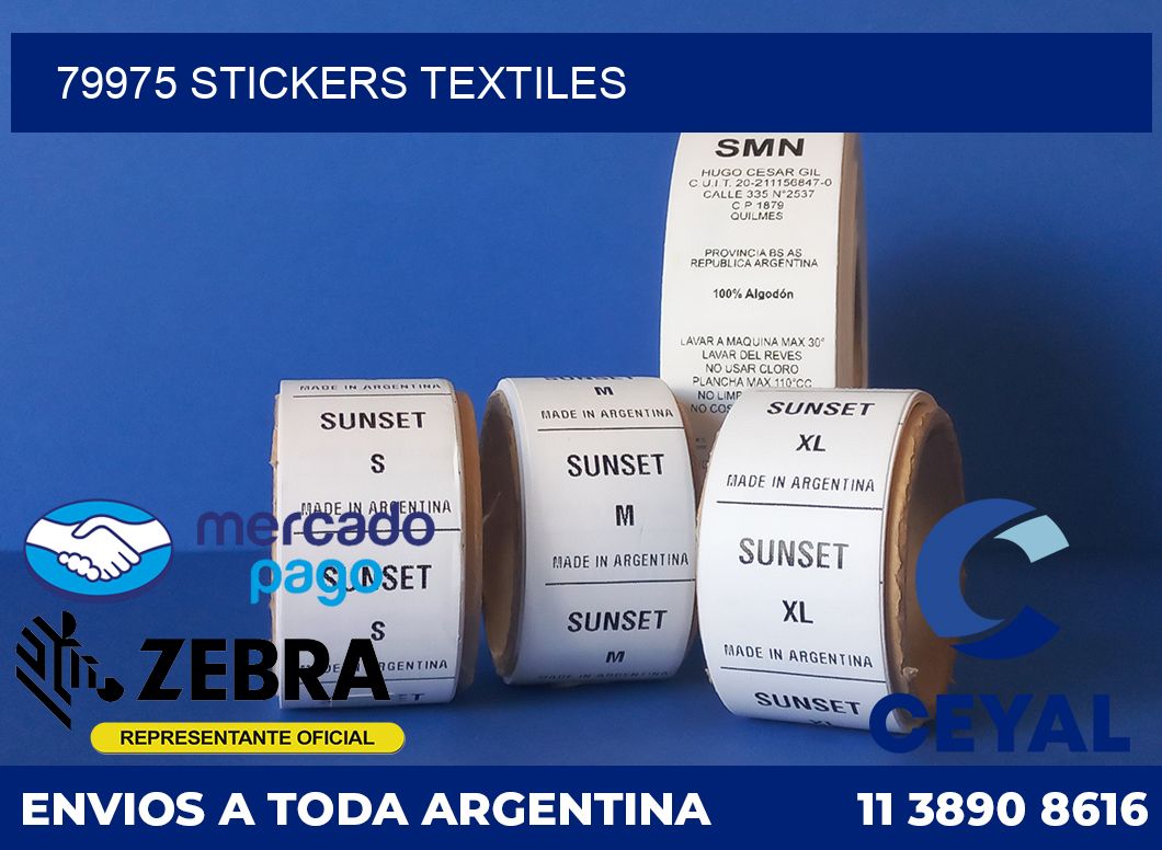 79975 STICKERS TEXTILES