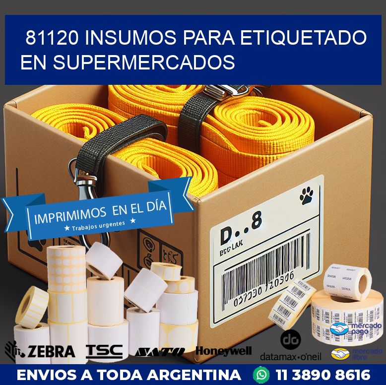 81120 INSUMOS PARA ETIQUETADO EN SUPERMERCADOS