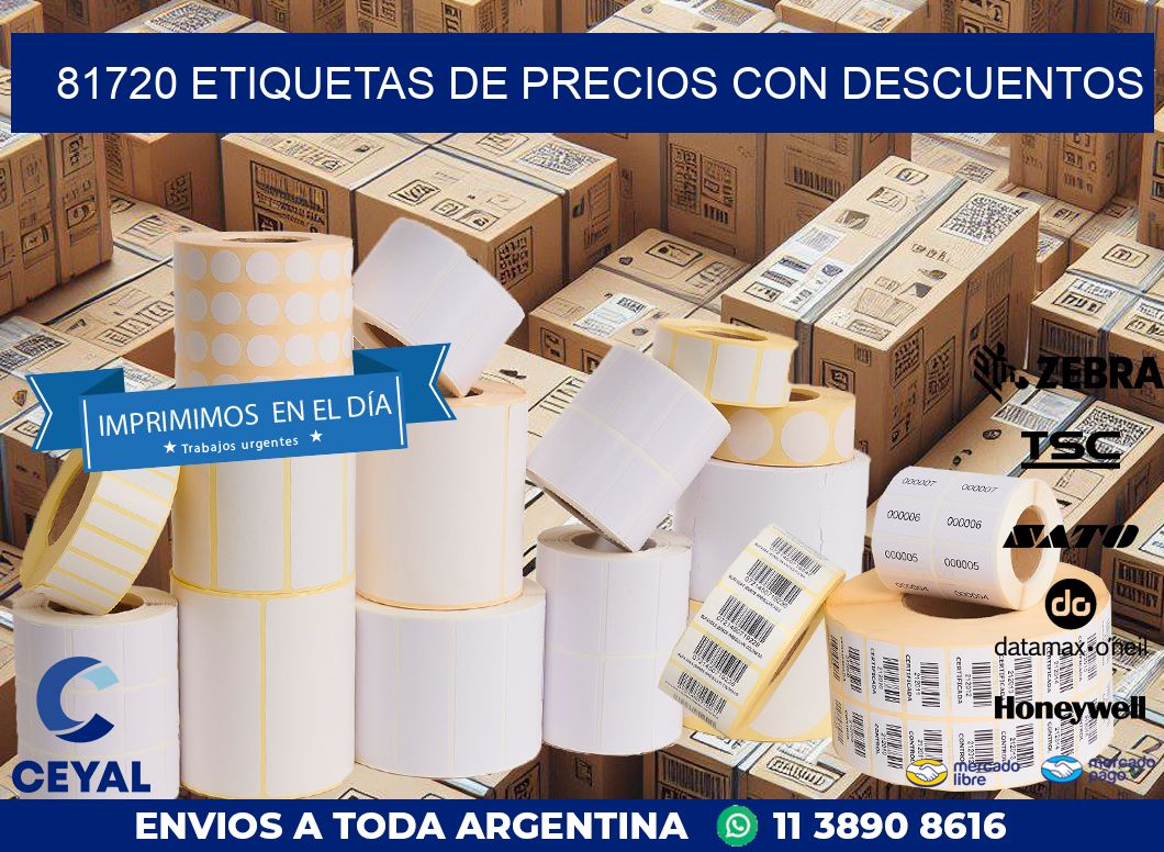 81720 ETIQUETAS DE PRECIOS CON DESCUENTOS